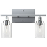 CO-Z Modern 2-Light Vanity Light Wall Sconce with Clear Glass Shades