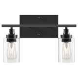 CO-Z Modern 2-Light Vanity Light Wall Sconce with Clear Glass Shades