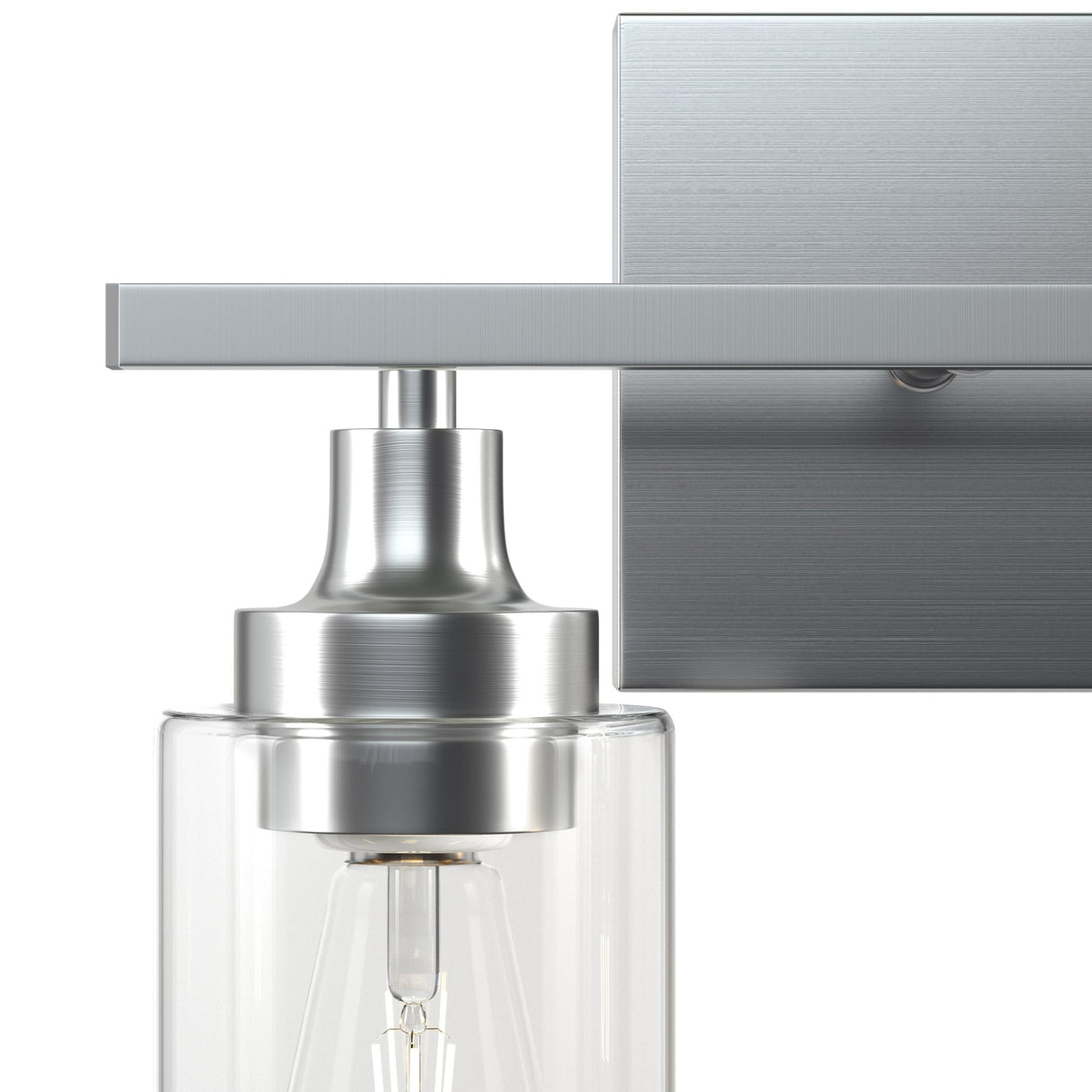 CO-Z Modern 2-Light Vanity Light Wall Sconce with Clear Glass Shades