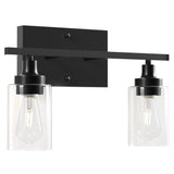 CO-Z Modern 2-Light Vanity Light Wall Sconce with Clear Glass Shades