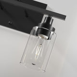 CO-Z Modern 2-Light Vanity Light Wall Sconce with Clear Glass Shades