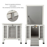 CO-Z Weatherproof Indoor Outdoor Wooden Bunny Hutch Pet House for Rabbits Cats Guinea Pigs