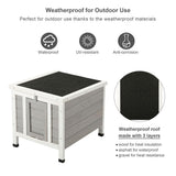 CO-Z Weatherproof Indoor Outdoor Wooden Bunny Hutch Pet House for Rabbits Cats Guinea Pigs