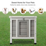 CO-Z Weatherproof Indoor Outdoor Wooden Bunny Hutch Pet House for Rabbits Cats Guinea Pigs