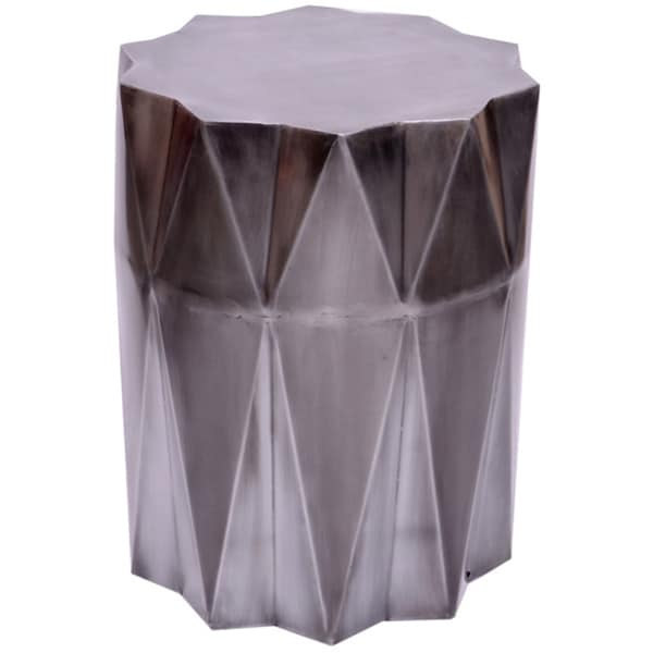 Corrugation Stool Zinc Antique