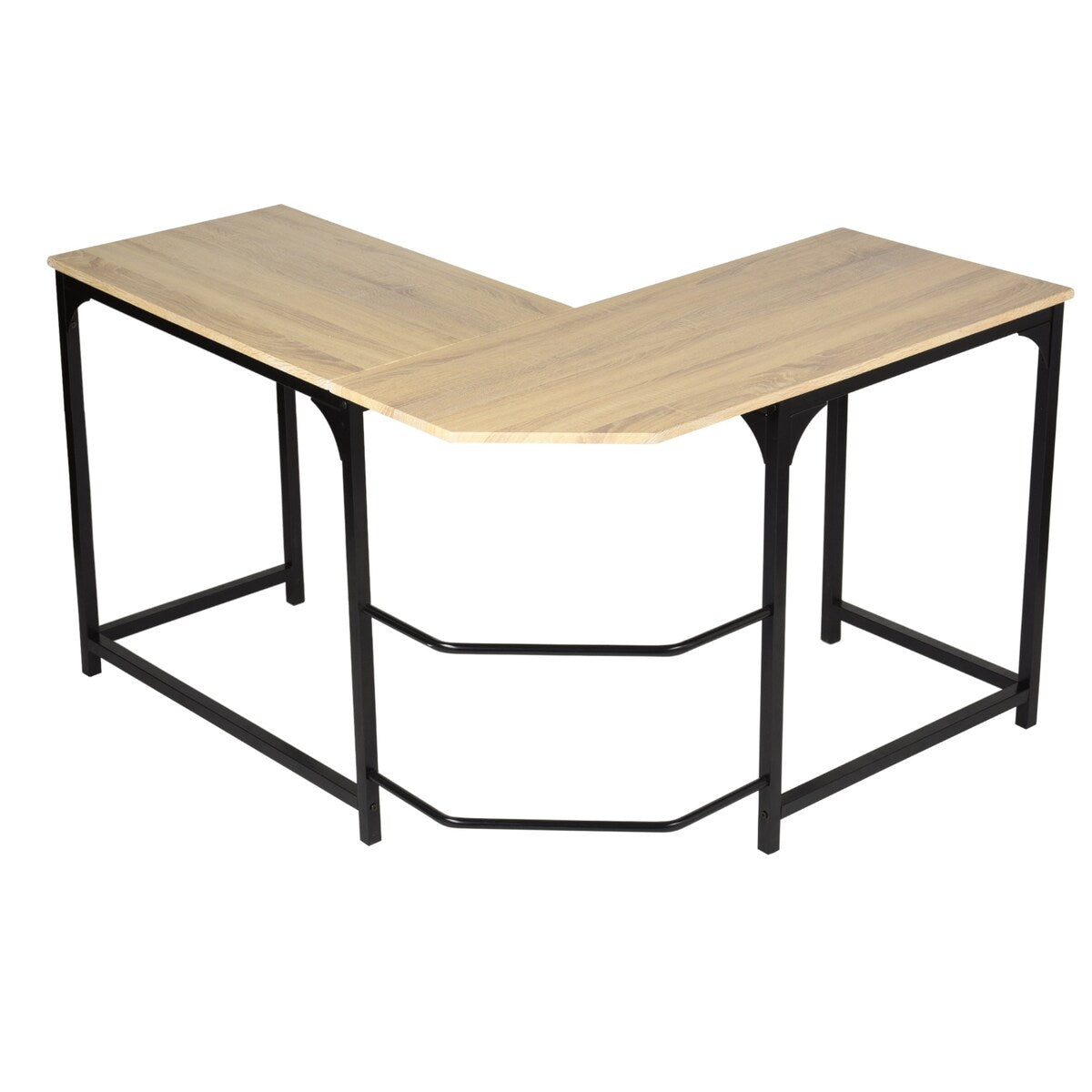 CORWITH OAK A WF L-Shaped Desk