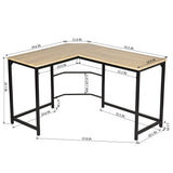 CORWITH OAK A WF L-Shaped Desk