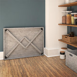 COSCO Grey Woodgrain Wood Folding Dining Table