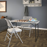COSCO Indoor/Outdoor 4 ft. Fold-in-Half Portable Utility Table