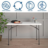 COSCO Indoor/Outdoor 4 ft. Straight Folding Utility Table