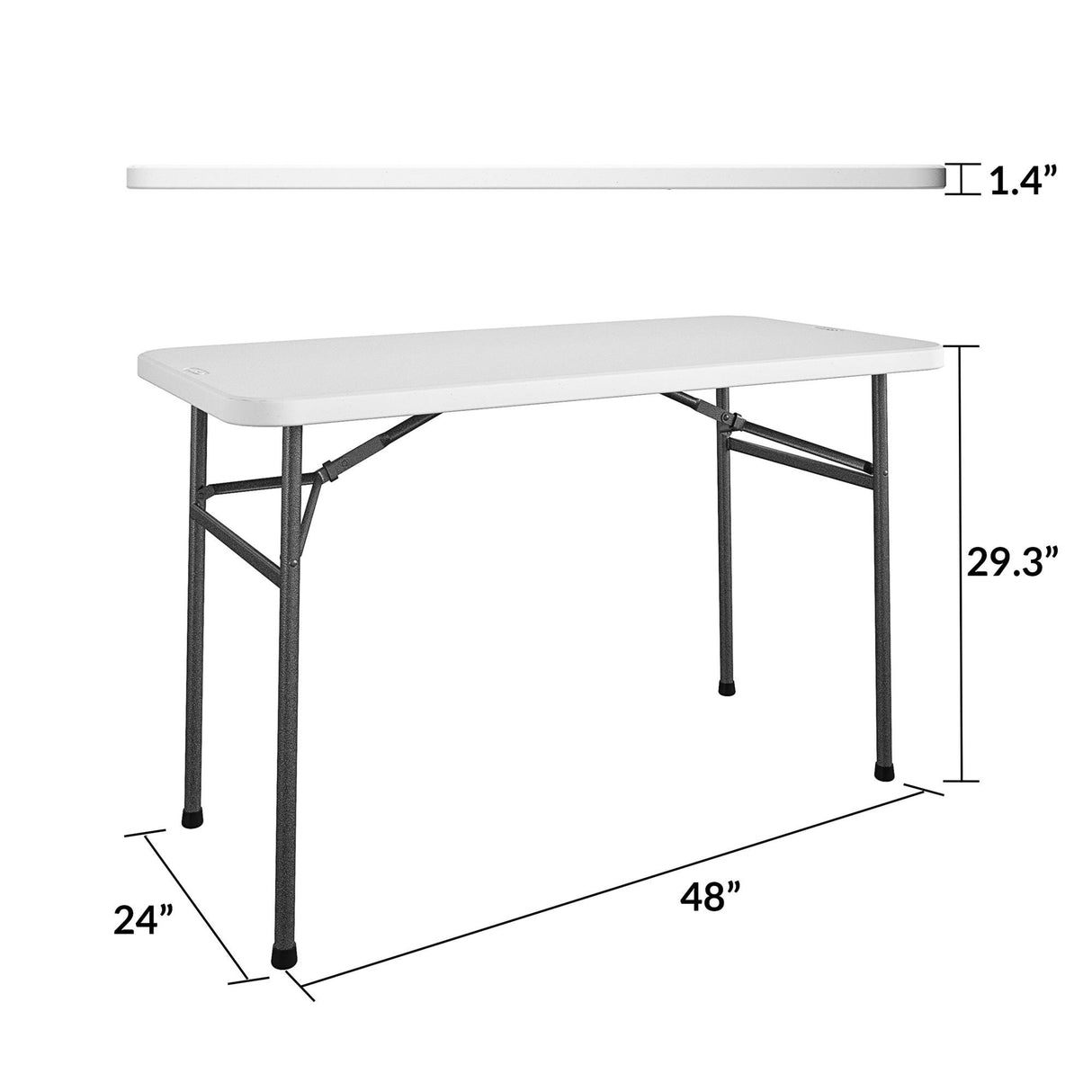 COSCO Indoor/Outdoor 4 ft. Straight Folding Utility Table
