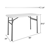 COSCO Indoor/Outdoor 4 ft. Straight Folding Utility Table