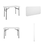 COSCO Indoor/Outdoor 4 ft. Straight Folding Utility Table