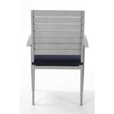 COSCO Outdoor Living 7-piece Blue Veil Brushed Aluminum Patio Furniture Dining Set with Cushions