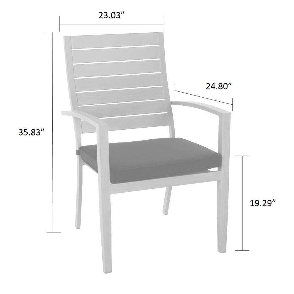 COSCO Outdoor Living 7-piece Blue Veil Brushed Aluminum Patio Furniture Dining Set with Cushions