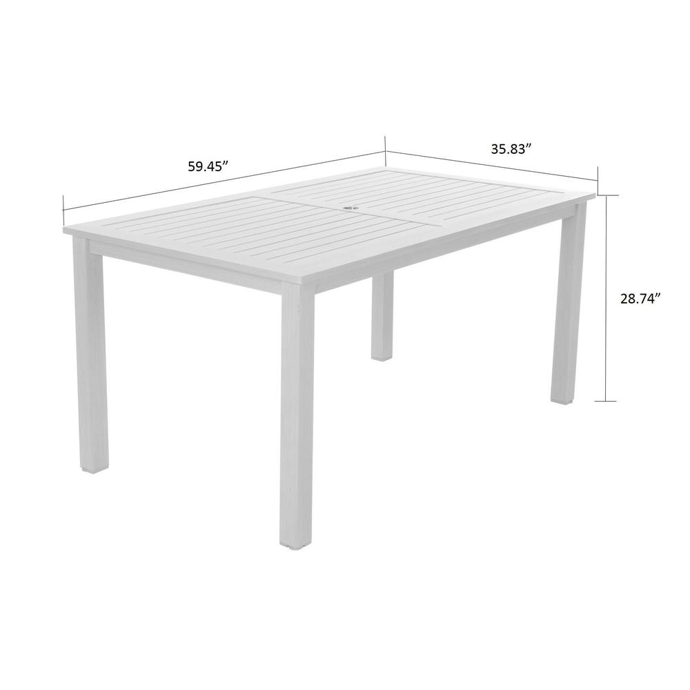 COSCO Outdoor Living 7-piece Blue Veil Brushed Aluminum Patio Furniture Dining Set with Cushions
