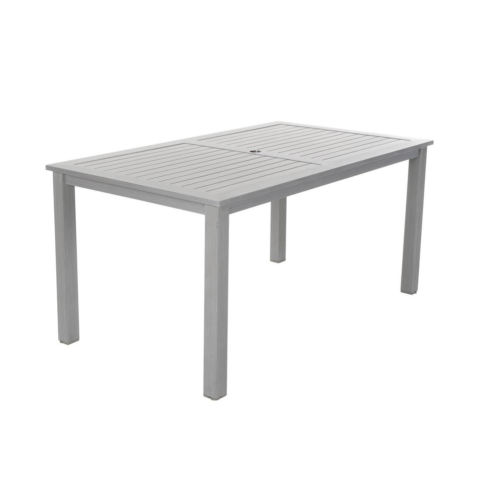 COSCO Outdoor Living 7-piece Blue Veil Brushed Aluminum Patio Furniture Dining Set with Cushions