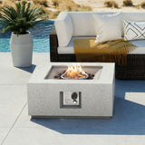 COSIEST Outdoor Square Propane Fire Pit Table, 40000BTU