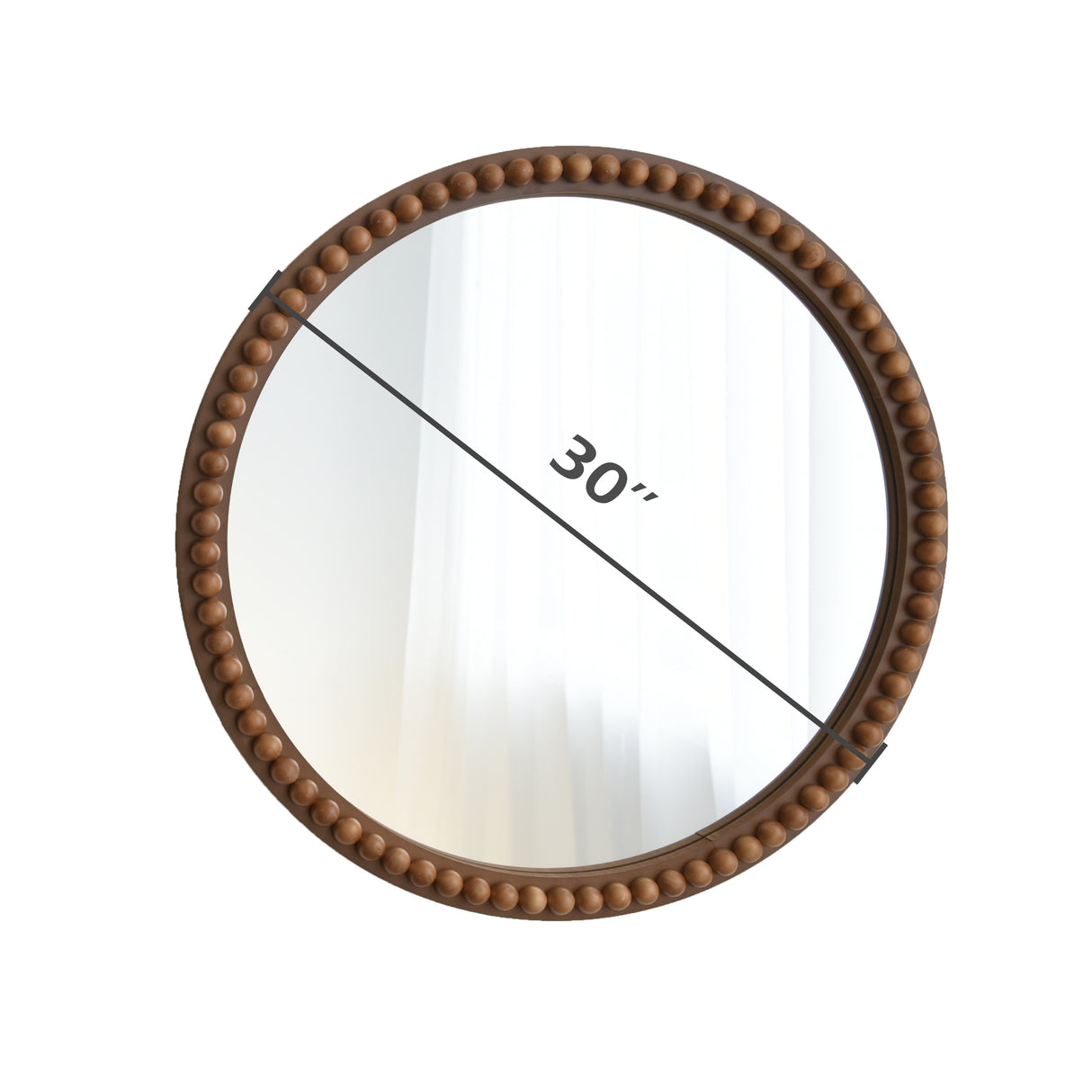 COZAYH Distressed Wood Frame Accent Mirror, Rustic Farmhouse Style Decorative Wall Mirror