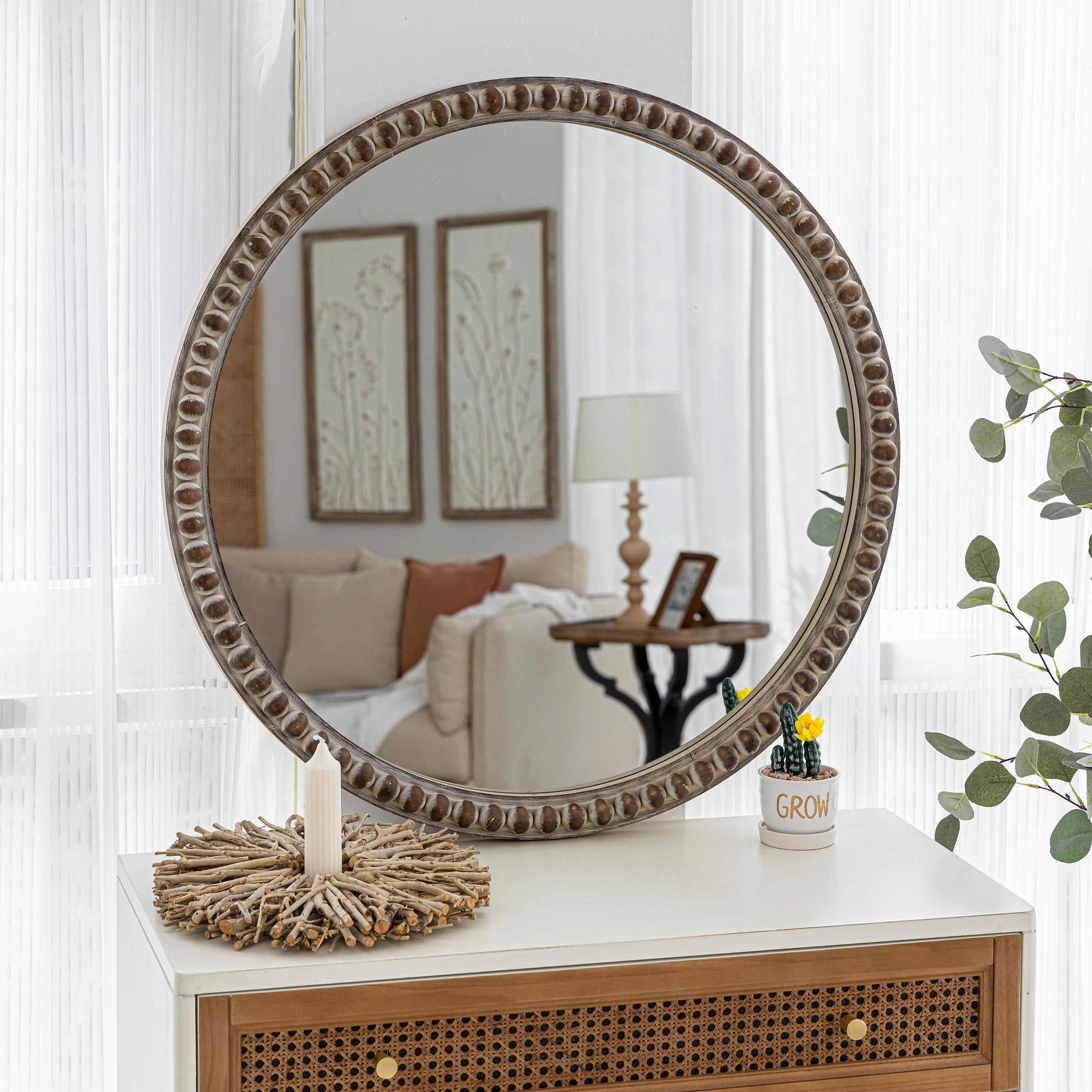 Rustic farmhouse mirror discount