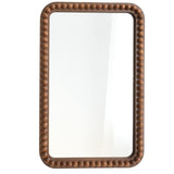 COZAYH Distressed Wood Frame Accent Mirror, Rustic Farmhouse Style Decorative Wall Mirror