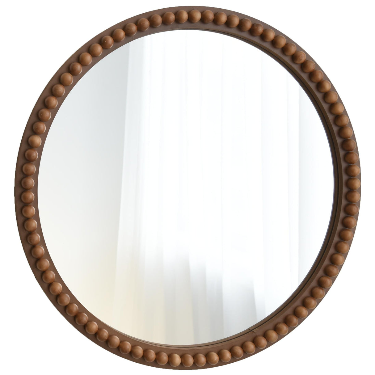 COZAYH Distressed Wood Frame Accent Mirror, Rustic Farmhouse Style Decorative Wall Mirror