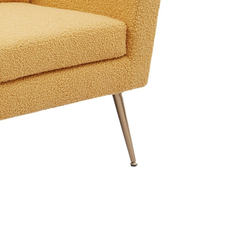 51"W Boucle Upholstered Loveseat with 2 Throw Pillows and Thick Padded for Bedroom and Small Space