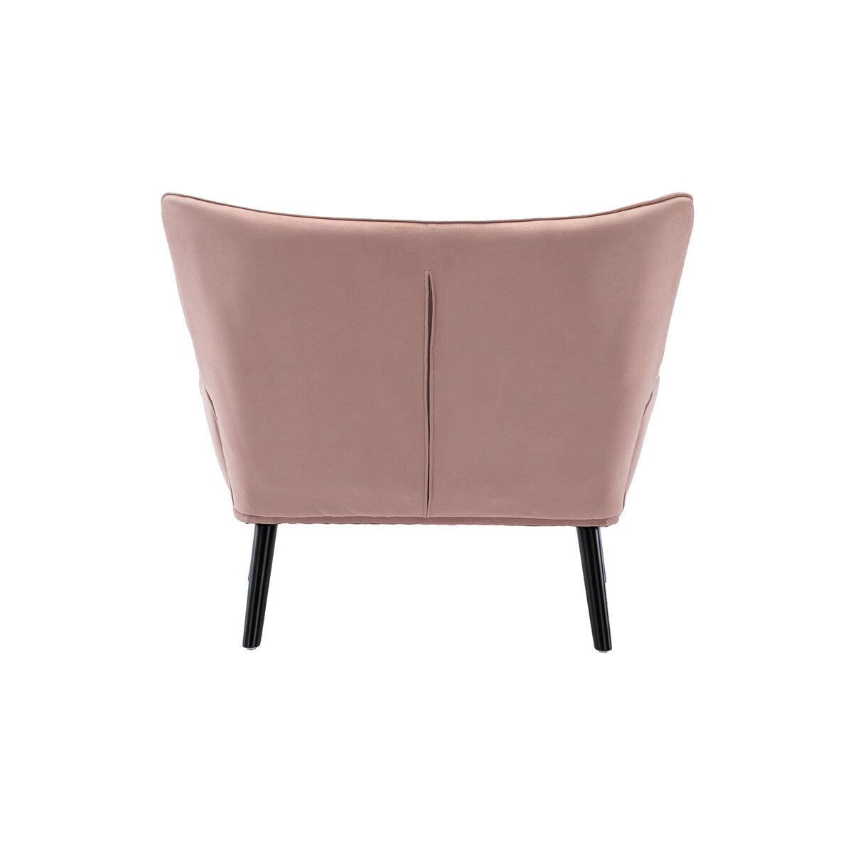 Fabric High Back Accent Chair with Padded Seat and Solid Wood Frame