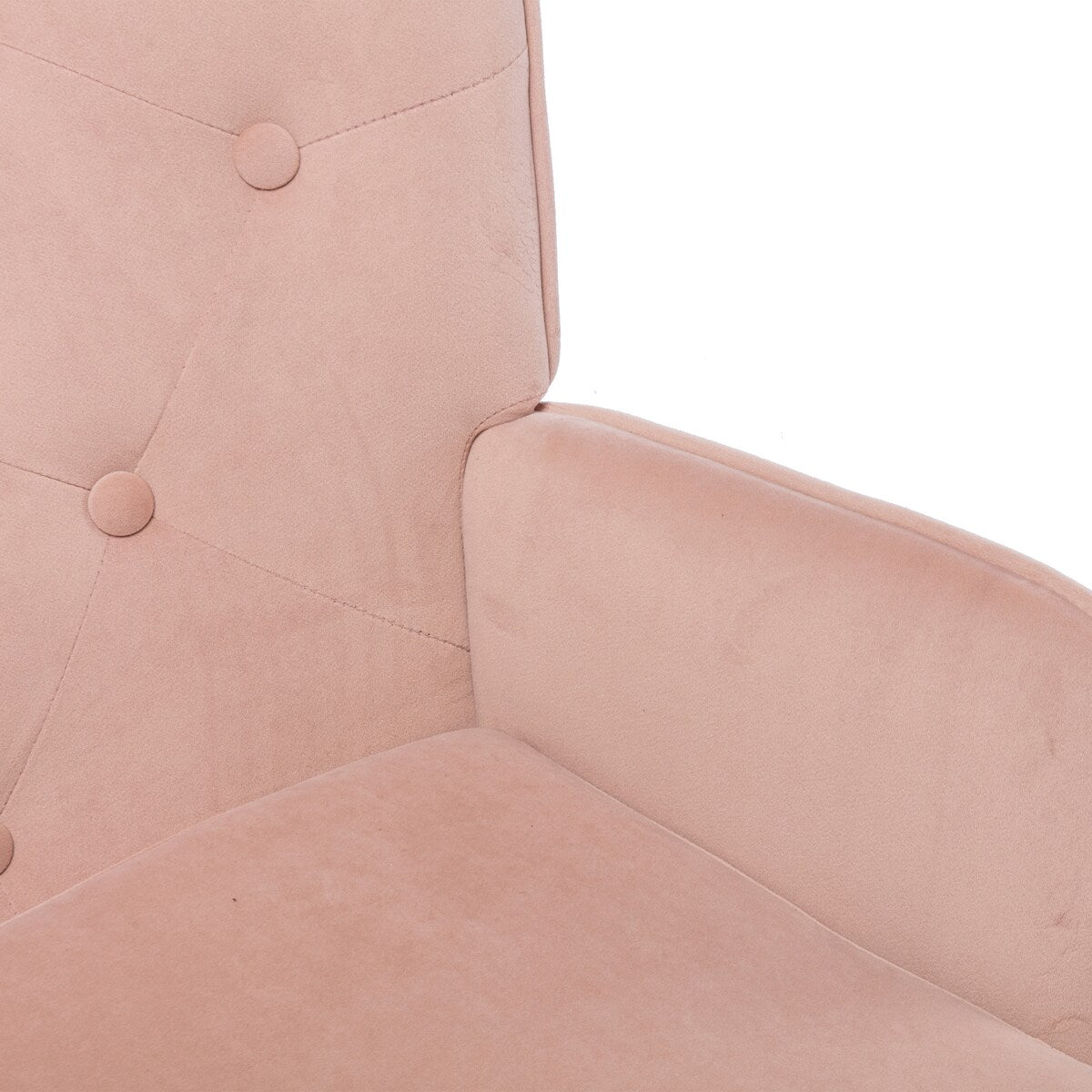 Fabric High Back Accent Chair with Padded Seat and Solid Wood Frame