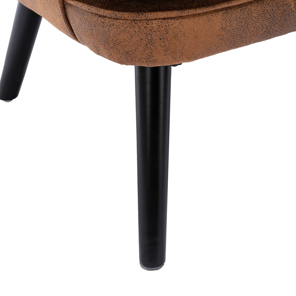 Fabric High Back Accent Chair with Padded Seat and Solid Wood Frame