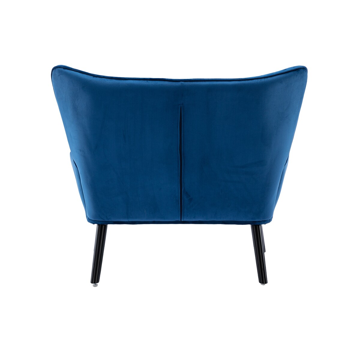 Fabric High Back Accent Chair with Padded Seat and Solid Wood Frame
