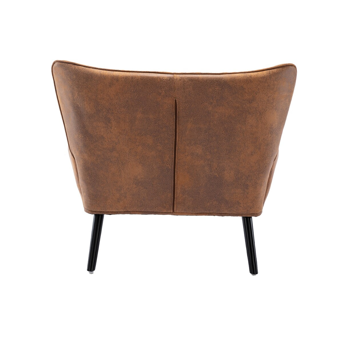 Fabric High Back Accent Chair with Padded Seat and Solid Wood Frame