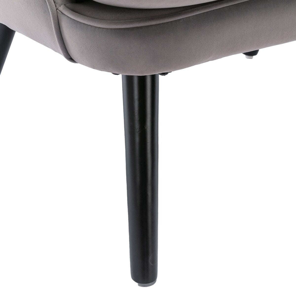 Fabric High Back Accent Chair with Padded Seat and Solid Wood Frame