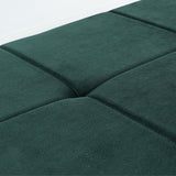 Modern and Top Rated Dining Room Living Room Green Bench with Stainless Steel and Velvet Ottaman