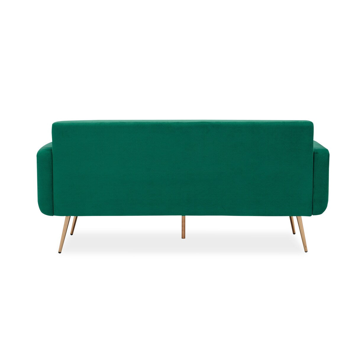 Modern velvet sand living room sofa Loveseat Sofa with Midfoot and Two throw Pillows for Living Room