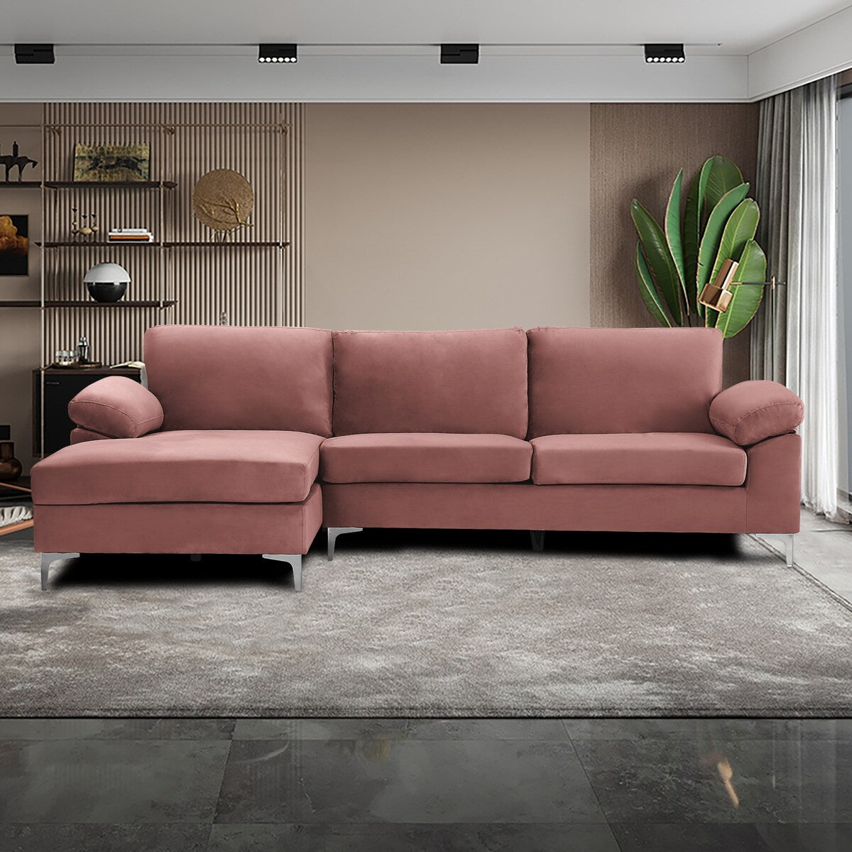 Relax Lounge Sofa Bed Sleeper Fabric Left Hand and Facing Sofa for Living Room, Bedroom