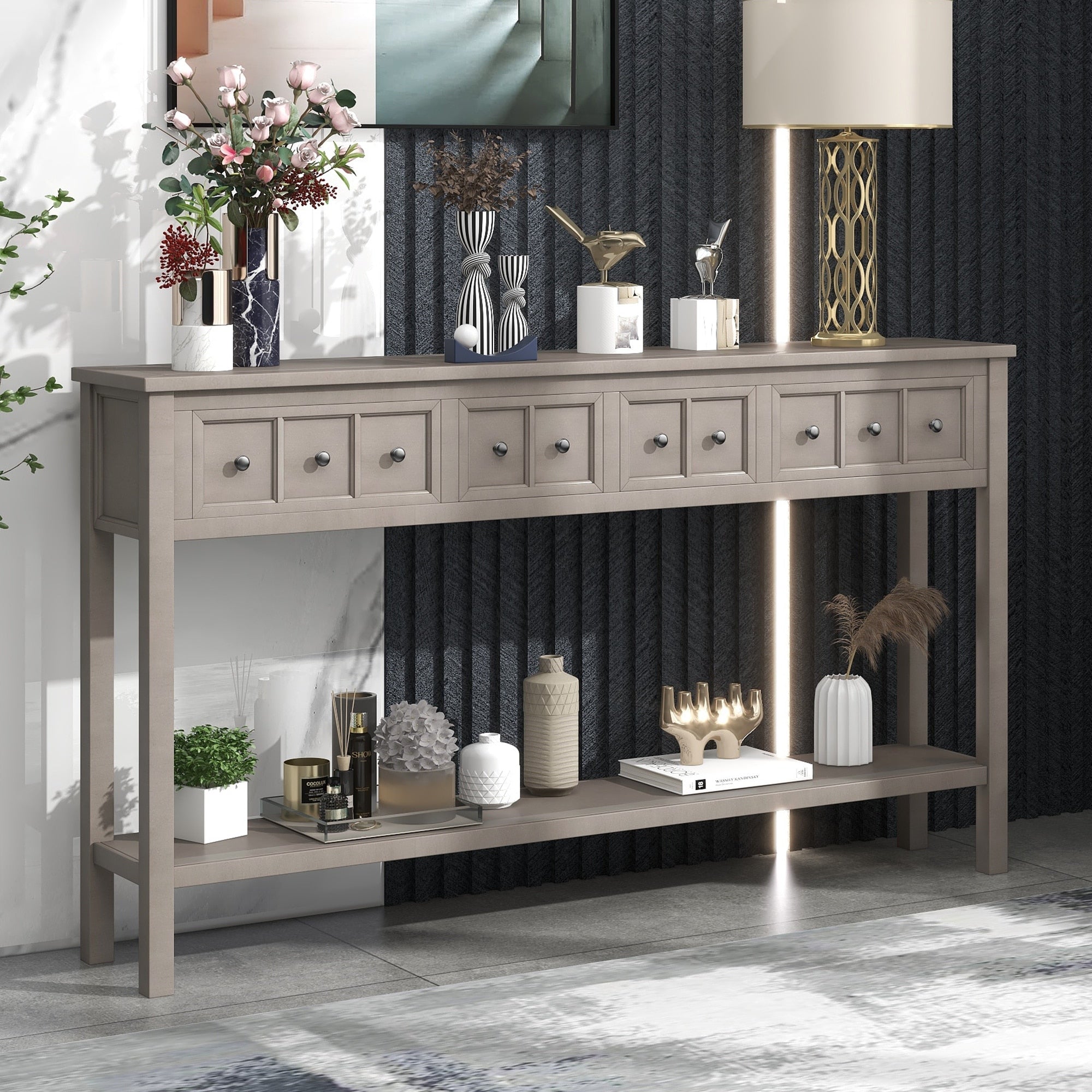Console table open bottom sales