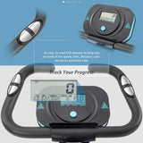 X-Shaped Upright and Recumbent Folding Exercise Bike with Adjustable 10 Level Resistance