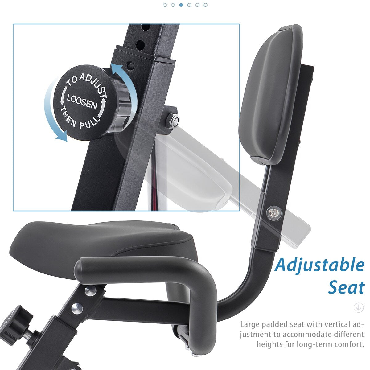 X-Shaped Upright and Recumbent Folding Exercise Bike with Adjustable 10 Level Resistance