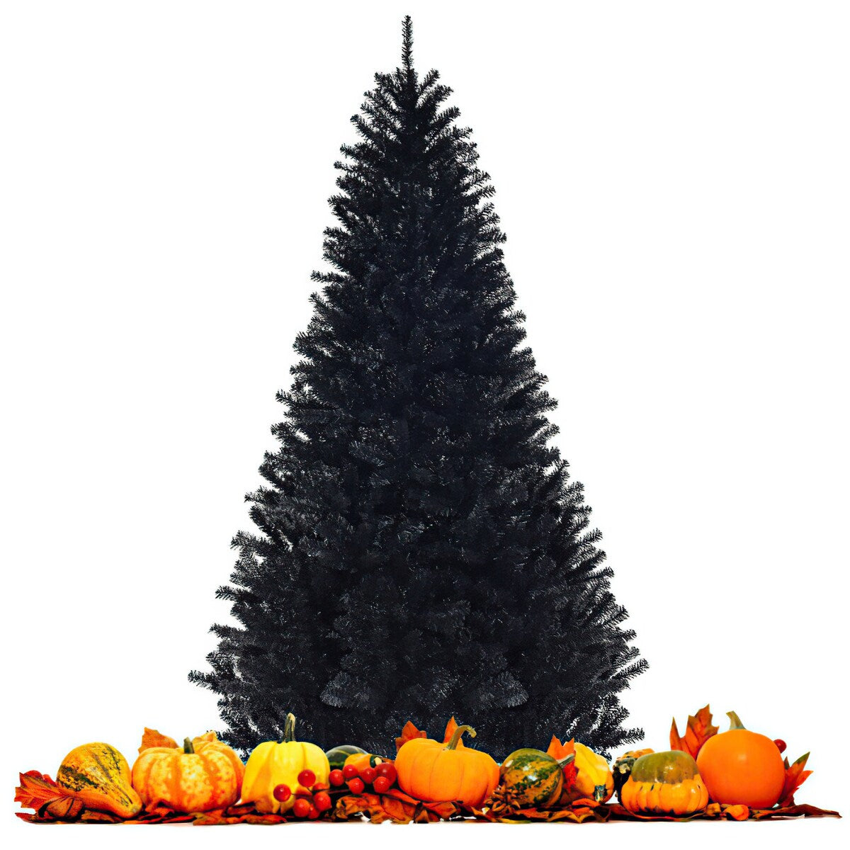 CUSchoice 7.5 Feet Hinged Artificial Halloween Christmas Tree