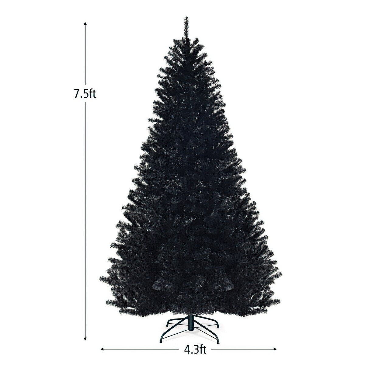 CUSchoice 7.5 Feet Hinged Artificial Halloween Christmas Tree