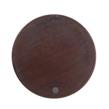 CUSchoice Circle Wall Mirror with Wooden Frame - 20" x 20"