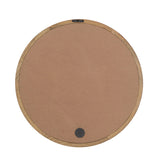 CUSchoice Circle Wall Mirror with Wooden Frame - 20" x 20"
