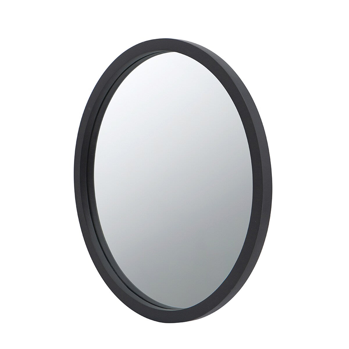 CUSchoice Circle Wall Mirror with Wooden Frame - 20" x 20"