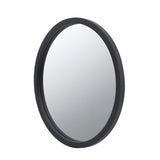 CUSchoice Circle Wall Mirror with Wooden Frame - 20" x 20"