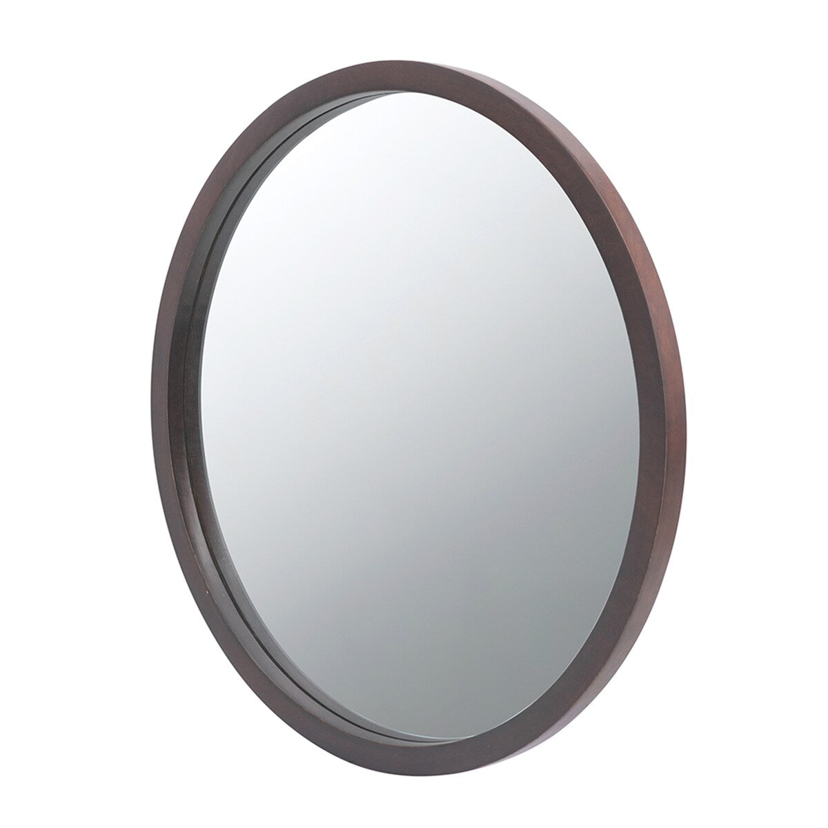 CUSchoice Circle Wall Mirror with Wooden Frame - 20" x 20"