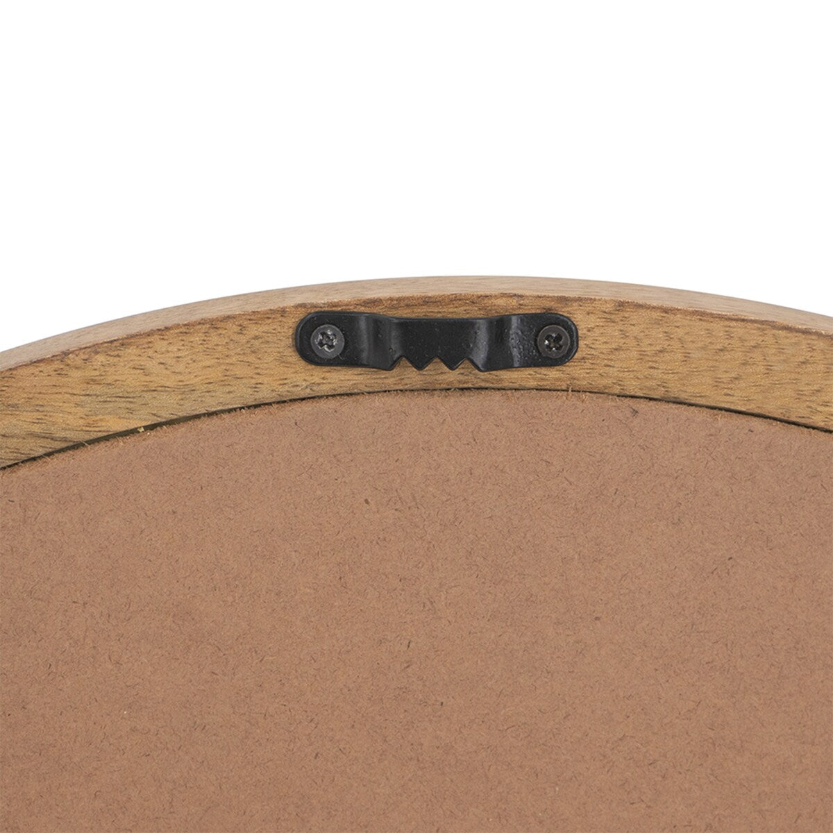 CUSchoice Circle Wall Mirror with Wooden Frame - 20" x 20"