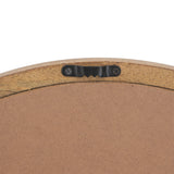 CUSchoice Circle Wall Mirror with Wooden Frame - 20" x 20"