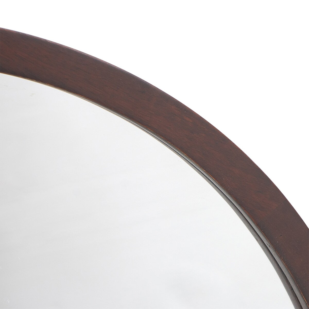 CUSchoice Circle Wall Mirror with Wooden Frame - 20" x 20"