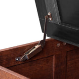 CUSchoice Farmhouse Coffee Table Square Wood Table with Large Hidden Storage Compartment - L31.5''*W31.5''*H18